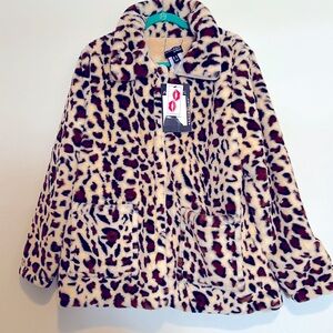 Attitudes by Renee Reversible Faux Fur Jacket